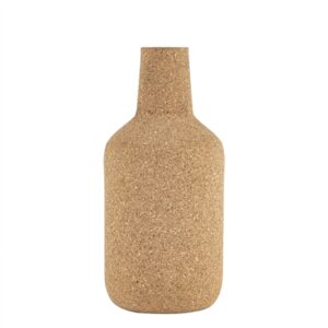 Cork Wrapped Iron Flower Vase Large -A - Natural