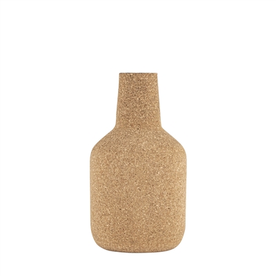 Cork Wrapped Iron Flower Vase Small -A - Natural