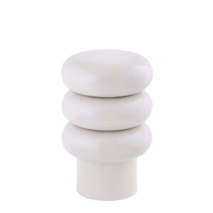 Iron White Stool Retro - White - White