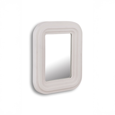 Mirror Aluminium MDF White Square - A - White - Imagen 2