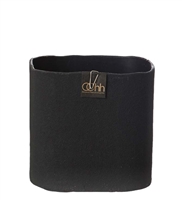 Lg. Recyled Paper 'Torn Edge' Sq. Pot Black- A - A