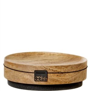 Shallow Dish Wood Black Base- A - A