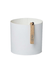 Sm. Soft Rubber& Paper Pot White- A - A