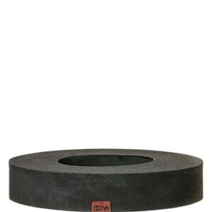 Lg. Rcycld Paper VaseCandleholder Black- A - A