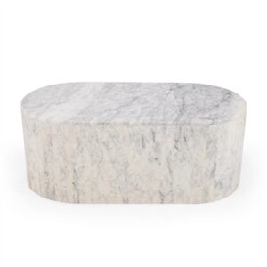 White & Purple Marble Coffee Table-ST - White & Purple - White & Purple