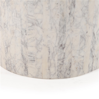 White & Purple Marble Coffee Table-ST - White & Purple - White & Purple - Imagen 5