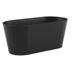 Plastic Porto Plant Box Black- A - A
