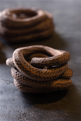 Snake Basket 1 Ivory Black Wash 9"x8"x4"- A - Ivory Black Wash - Imagen 3