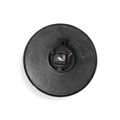 Sm. Aluminum Wall Clock Burnished Black Dia15" - black - Imagen 3