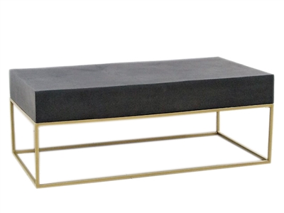 Cast Aluminum Rectangle Coffee Table 43"L x 25"W - A