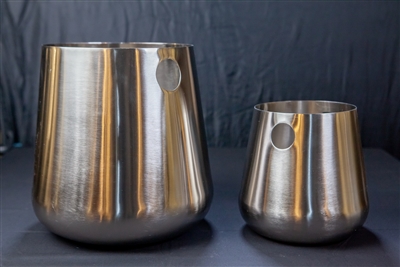 Set of 2 Nickel Wine Coolers- A - Nickel - Imagen 2