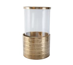 Lg. Brass Antique Hurricane-ST - Brass Antq