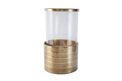 Lg. Brass Antique Hurricane-ST - Brass Antq
