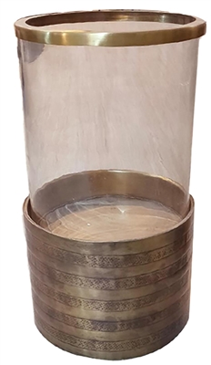 Sm. Brass Antique Hurricane-ST - Brass Antq