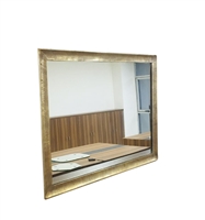 Cast Aluminum Curved Rectangular Mirror Brass Antique - Brass Antique-ST - Brass Antique