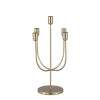 Gold Iron Candle Holder - Gold