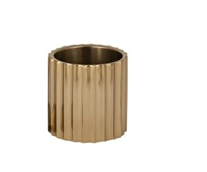 Gold Steel Ice Bucket Medium Double Wall - Gold