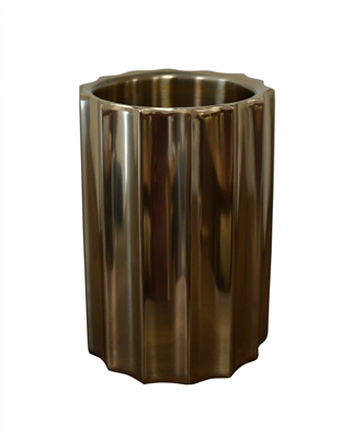 Gold Steel Ice Bucket Small Double Wall - Gold - Imagen 6