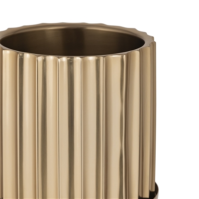 Gold Steel Ice Bucket Stand Only large - Gold - Imagen 5
