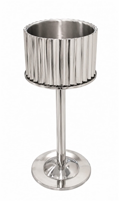 Silver Steel Ice Bucket Large Double Wall - Silver - Imagen 2
