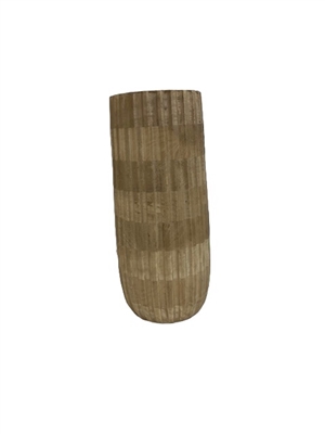 Rhaegal Sun Bleached Mango Wood Vase Dia 4.5" & H 11"- ST - Sun Bleached