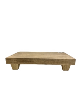 Nuneaton Riser Wood Lg L 15 " x W 10" x H 4"- ST - Sun Bleached