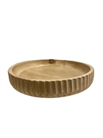 Décor Sm Sun Bleached Wood Bowl Sm Dia 12”- ST - Sun Bleached