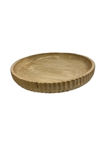 Décor Lg Sun Bleached Wood Bowl Sm Dia 15”- ST - Sun Bleached