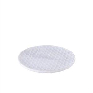 Medium White Marble Round Platter- A - White