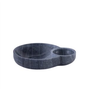 Dip Bowl Platter Black Marble- A - Black