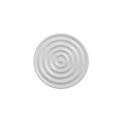 Mango Wood Round Coaster Set Of 4 - Natural & White -A - Natural & White - Imagen 2