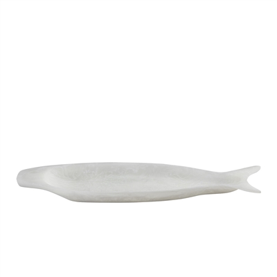 Fish Platter Set Of 2 White - White -ST - White - White