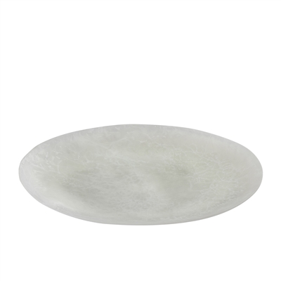 Oval Platter Resin White Set of 2 - White -ST - White - White - Imagen 2