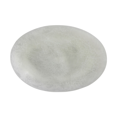 Oval Platter Resin White Set of 2 - White -ST - White - White - Imagen 3