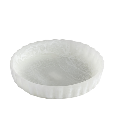 Curvy Edge White Bowl Set of 3 - White -ST - White - White - Imagen 3