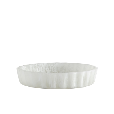 Curvy Edge White Bowl Set of 3 - White -ST - White - White - Imagen 6