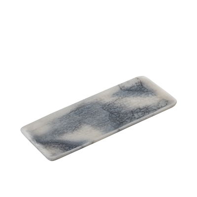 Grey Resin Rectangle Platter Set of 2 - Grey -ST - Grey - Grey - Imagen 2