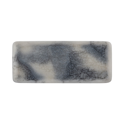 Grey Resin Rectangle Platter Set of 2 - Grey -ST - Grey - Grey - Imagen 3