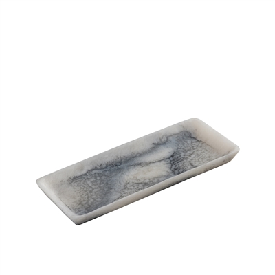 Grey Resin Rectangle Platter Set of 2 - Grey -ST - Grey - Grey - Imagen 5