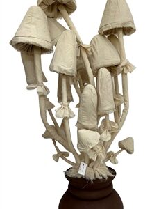 Muslin Mushroom Sculpture- A