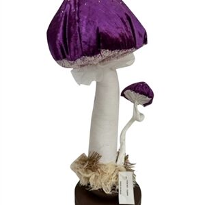 Purple Mushroom Sculpture- A