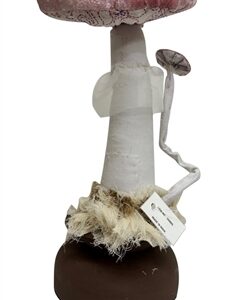 Pink Mushroom Sculpture- A