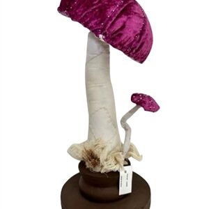 Purple Mushroom Sculpture- A