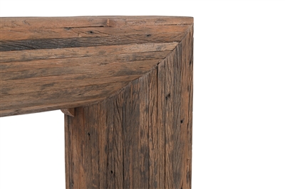 Wood Strips Console Table Natural H 35.5" & L 59" - Natural - Imagen 3