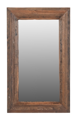 Wood Mirror Natural H 59" & L 35.5" - Natural