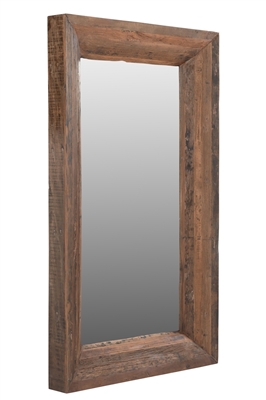 Wood Mirror Natural H 59" & L 35.5" - Natural - Imagen 3