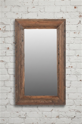 Wood Mirror Natural H 59" & L 35.5" - Natural - Imagen 4