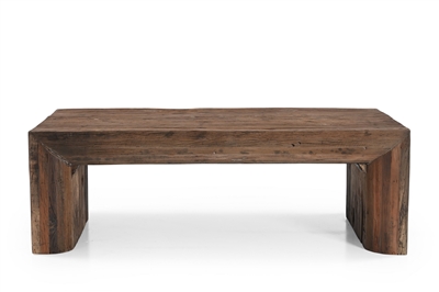 Coffee Table Natural Wood H 16" L 48" - Natural