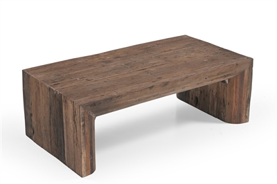 Coffee Table Natural Wood H 16" L 48" - Natural - Imagen 3