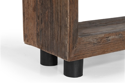Wood Bookshelf 4 Tier H 71" & L 39.5" - Natural - Imagen 3